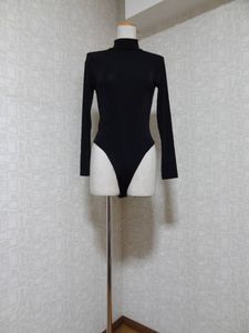 ☆レディース　社交ダンス　ダンス 　ダンス衣装　ブラウス　レオタード　UNA　股ホック