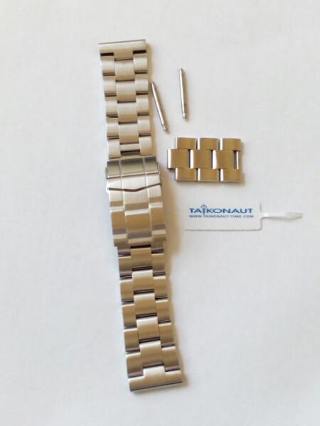 22mm ステンレススチール メタル時計バンド オイスター タイコノート 
