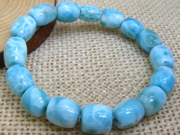 1029h899【ドミニカ共和国産の5Aラリマー】ボタン13x10mm