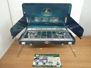 ♪キャプテンスタッグ ガスツーバーナーコンロ ストークス M-8808 1998年製 左スパークOK