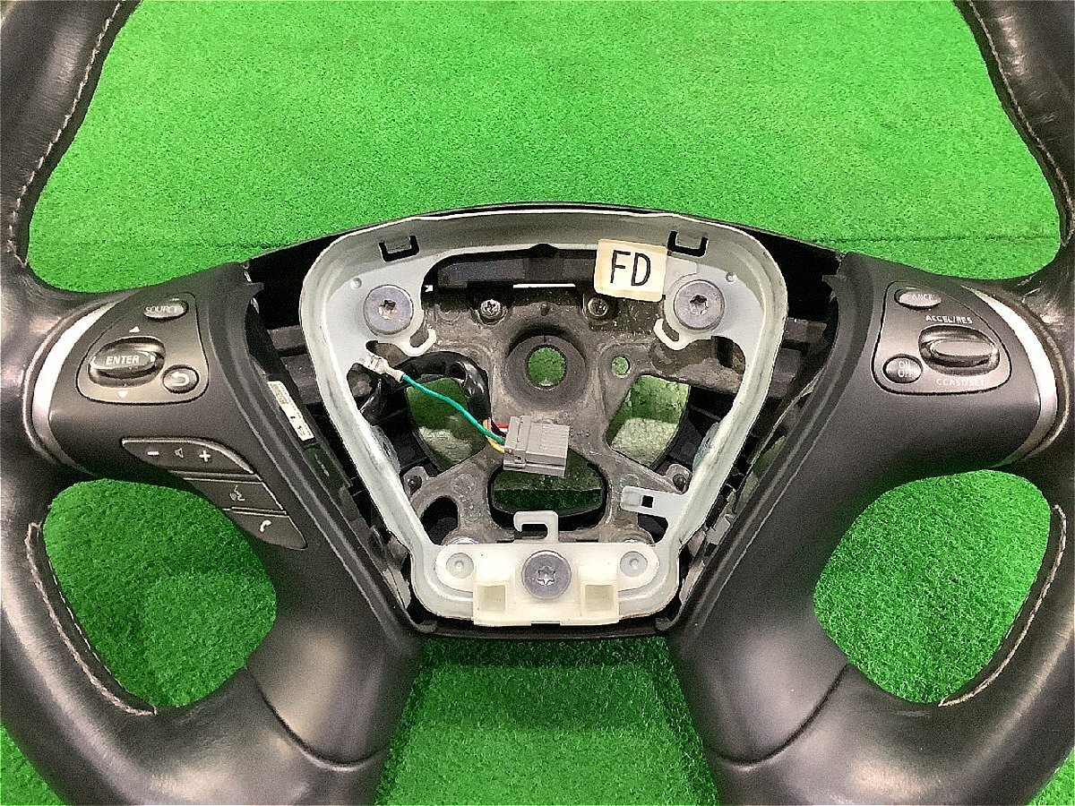 日産 フーガ Y51 純正 ステアリングホイール インフィニティ レザー