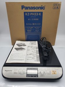 M1【500円スタート】 Panasonic 卓上IH調理器 パナソニック ブラック KZ-PH33 卓上 IH調