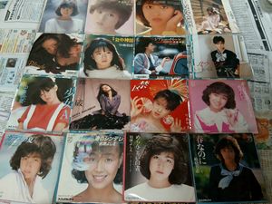 中森明菜 EP レコード 難破船 サイン 恋路 歌姫 シングル ドーナツ盤 7