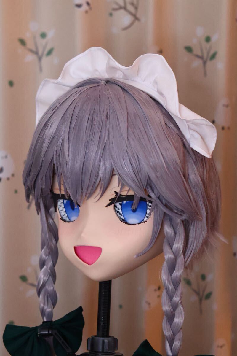 着ぐるみ マスク 後頭部ファスナー カチューシャ脱着式 コスプレ 美