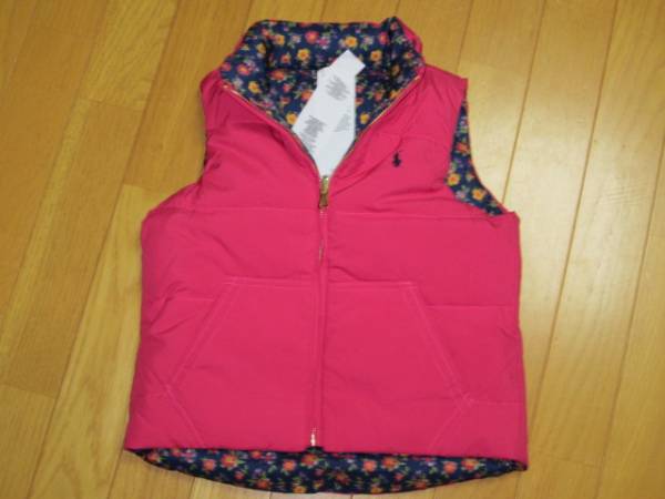 新品【ラルフローレン】リバーシブル ダウンベスト 110cm A162