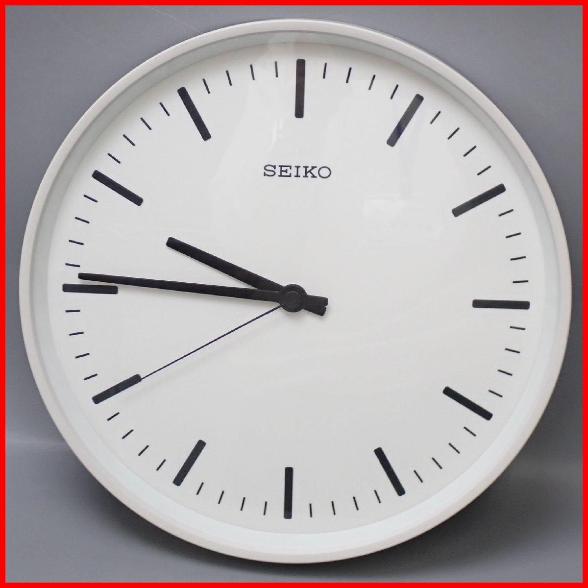☆美品 SEIKO セイコースタンダード 電波掛け時計 KX308W/ホワイト