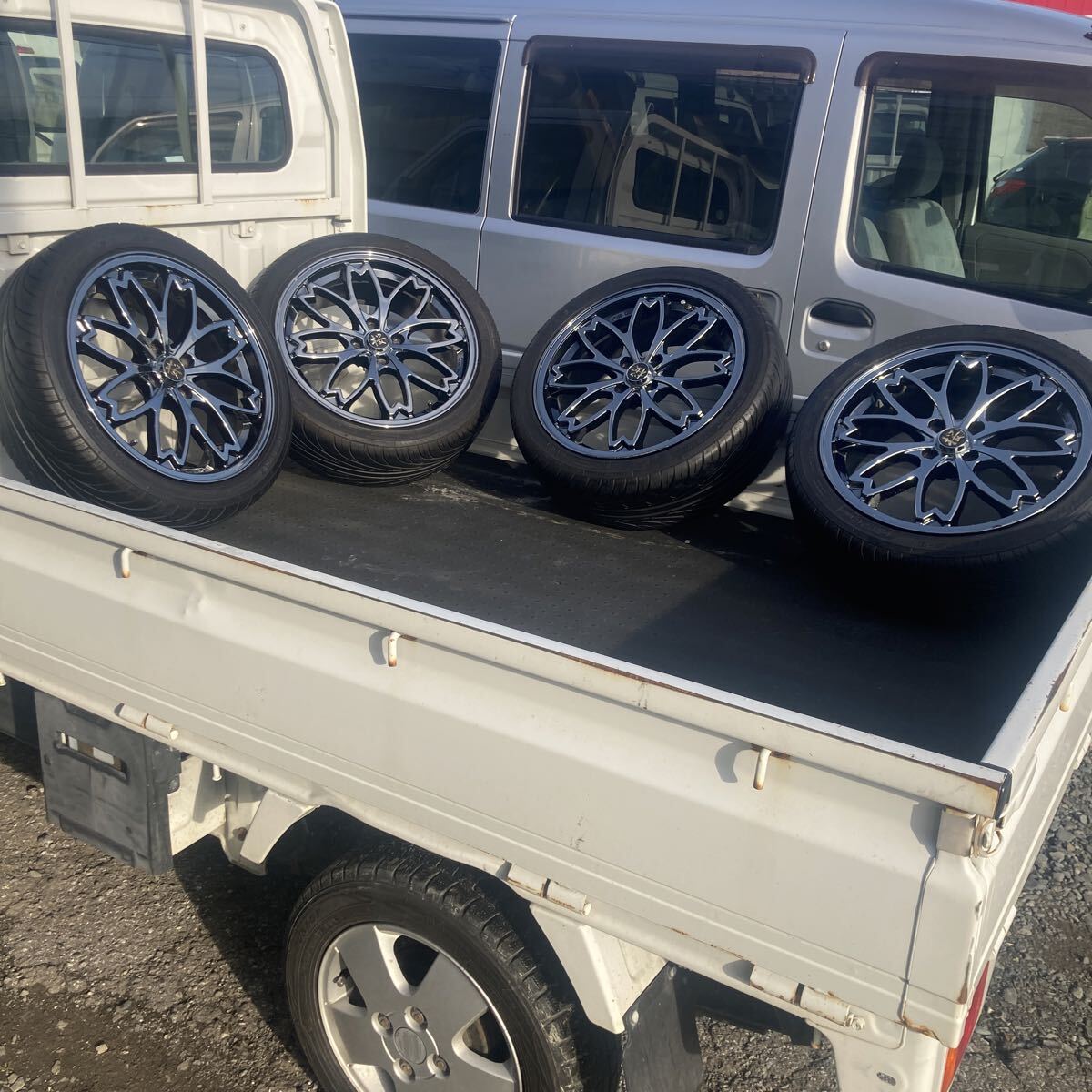 桜　和道　ホイール　17インチ 和道 桜 17インチ 7jj ET44 100 4穴 ナンカンNSⅡ205/45R17 88V