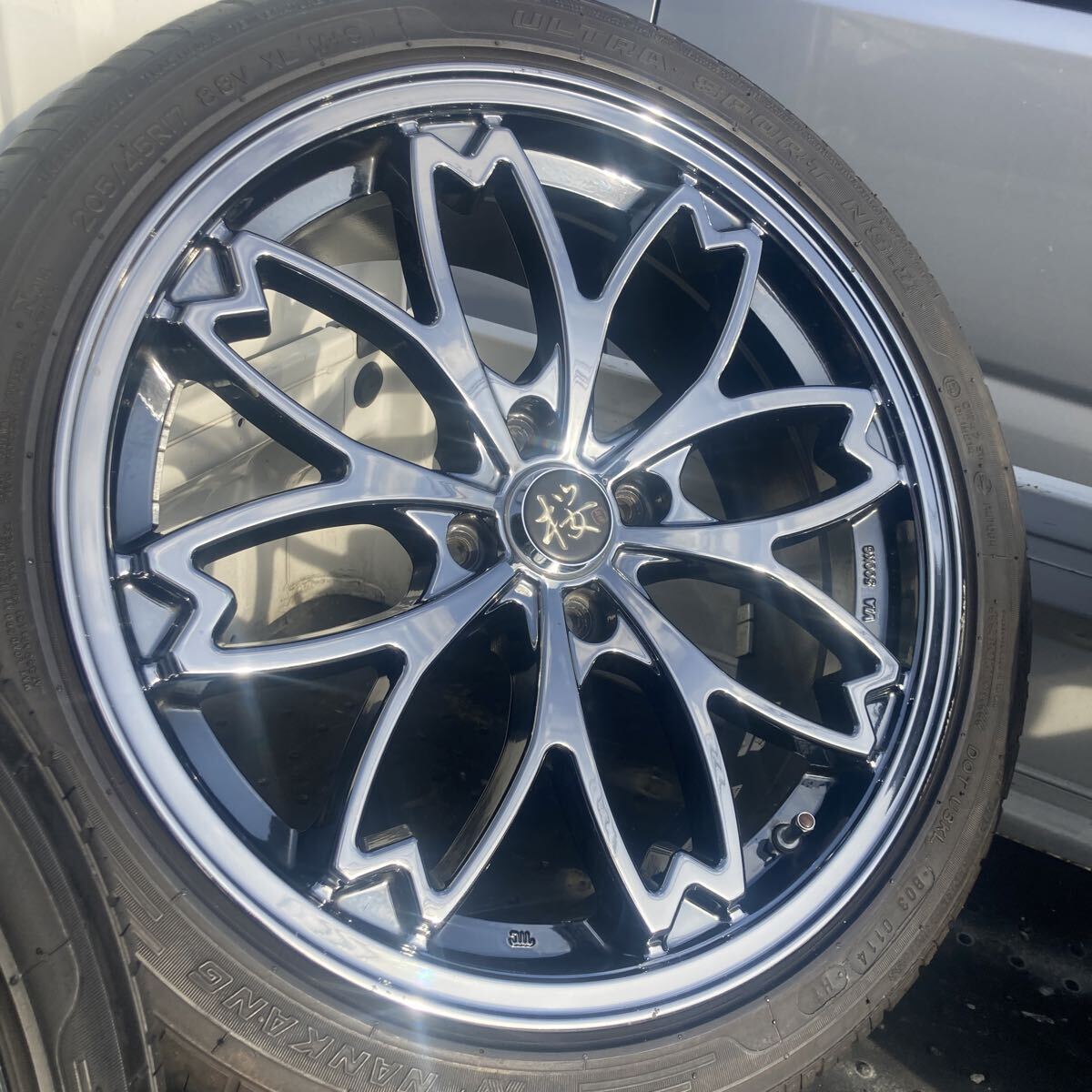和道 桜 17インチ 7jj ET44 100 4穴 ナンカンNSⅡ205/45R17 88V