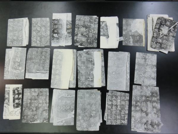 銀座 限定 超貴重！「龍門二十品拓本」21枚一括（一品欠）△書道 中国