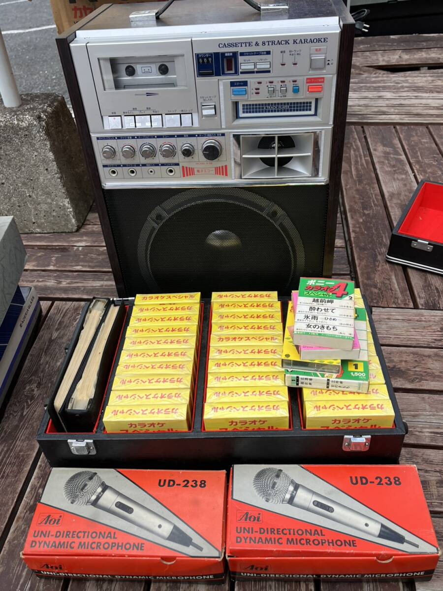 完動品】Victor ビクター K-55 8トラック/カセット カラオケ18番