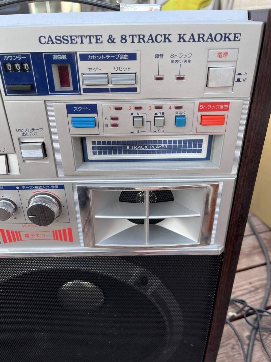 完動品】Victor ビクター K-55 8トラック/カセット カラオケ18番