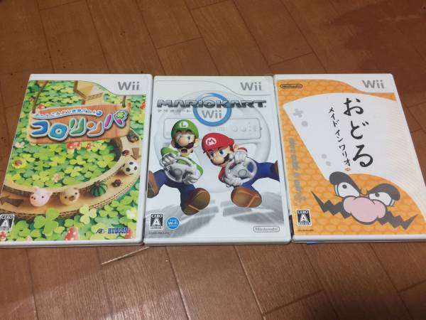 【USED】マリオカート/おどるメイドインワリオ/コロリンパ ３本