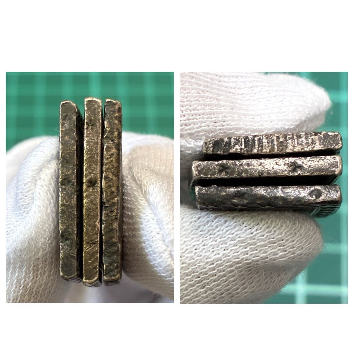 1円〜 一分銀 古銭 銀貨 アンティーク 貨幣 カフスボタン アクセサリー