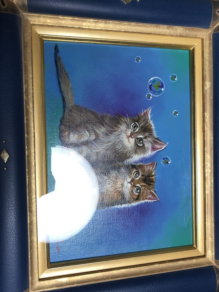 八代亜紀 アートの世界 本 絵画 ミリオンアート 猫 動物 絵本 直筆