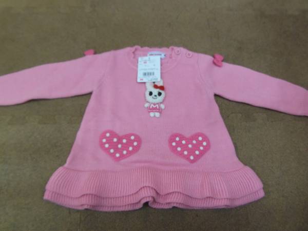 ミキハウス　ワンピース　ミニ？　80サイズ　未使用