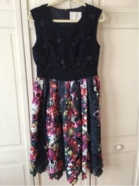 チェスティ フラワー レース プリント ワンピース 0サイズ