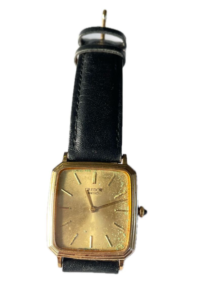 SEIKO CREDOR】5930-5350 クレドール 14K/SS 腕時計 ゴールド クォーツ