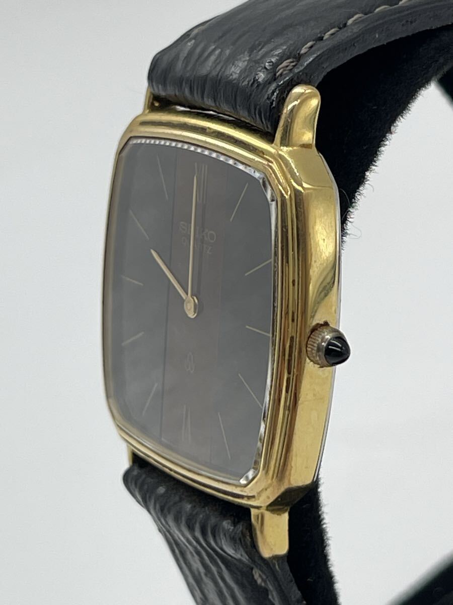 SEIKO クォーツ 6020-5430 14K 稼働 メンズ腕時計 角型 スクエア