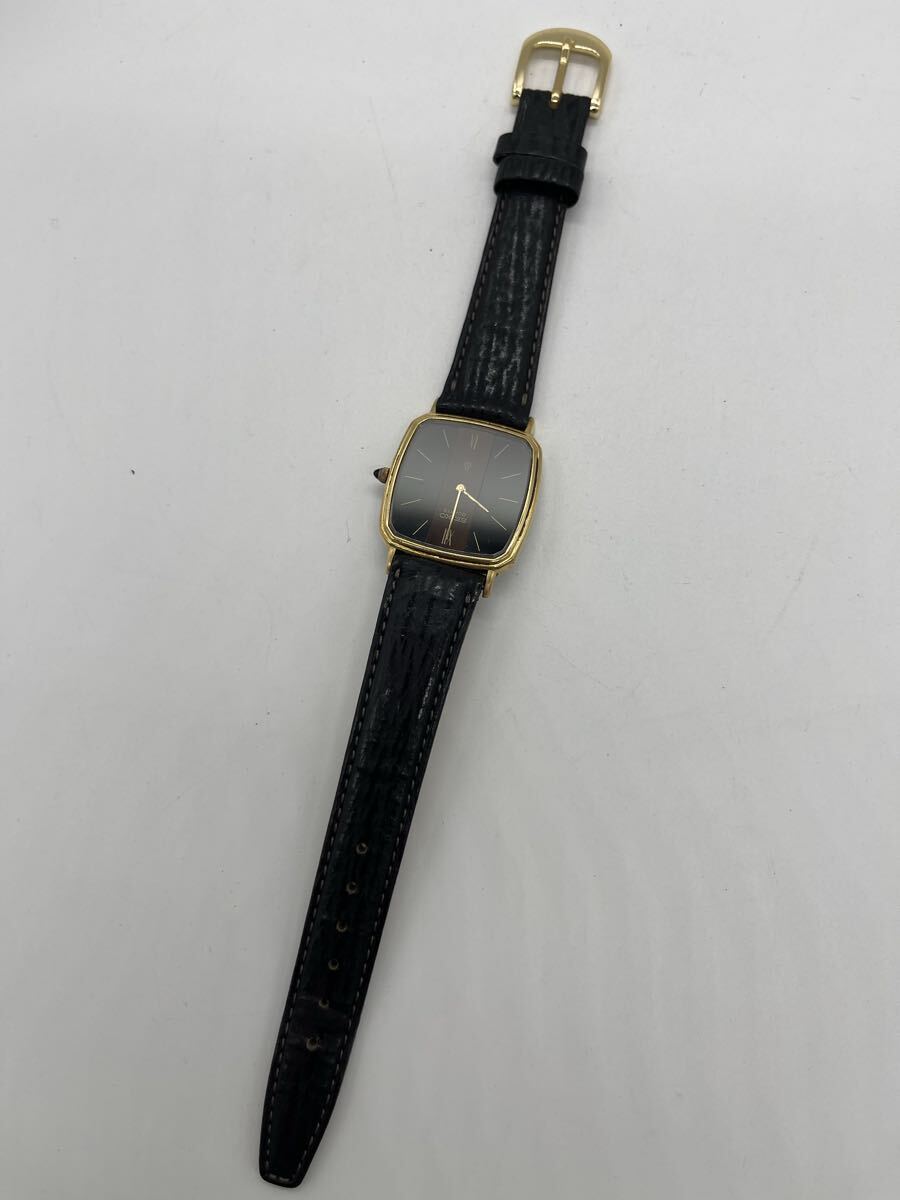 SEIKO クォーツ 6020-5430 14K 稼働 メンズ腕時計 角型 スクエア