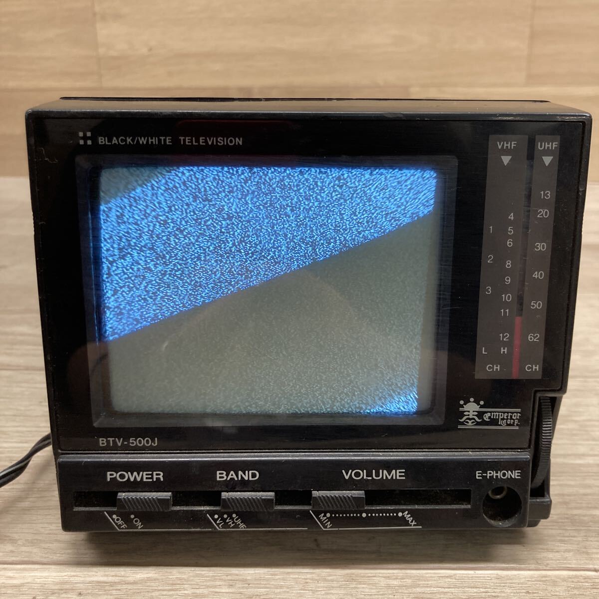 N574 GT-260410-924 Emperor BTV-500J ミニポータブルテレビ 昭和