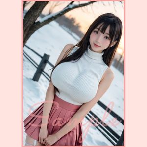 A4ポスター AI美女 グラビア アート　10点セット (A1111-05) AI 美女 A4 ポスター 光沢紙 セクシー ランジェリー グラビア ○ul10