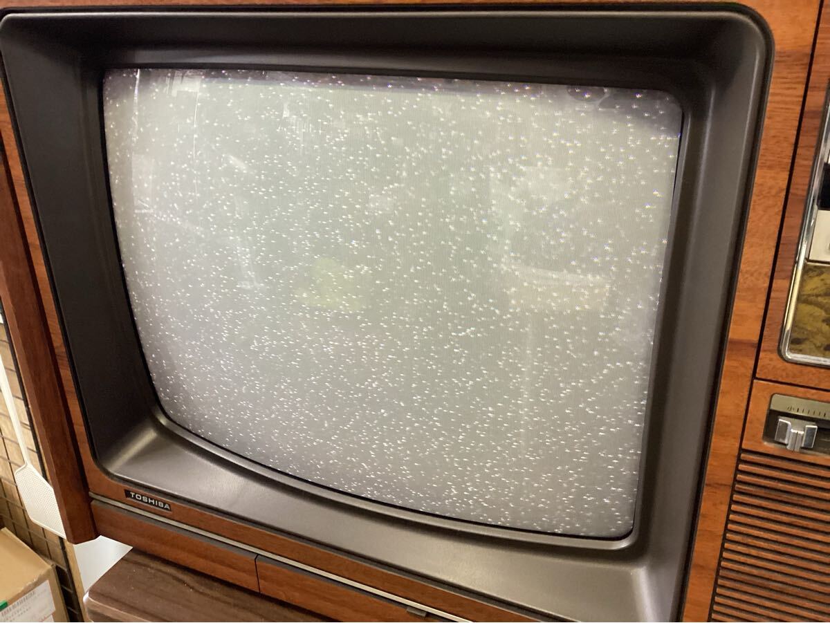 東芝 ブラウン管テレビ 昭和レトロ カラーテレビ 18T90E アンティーク