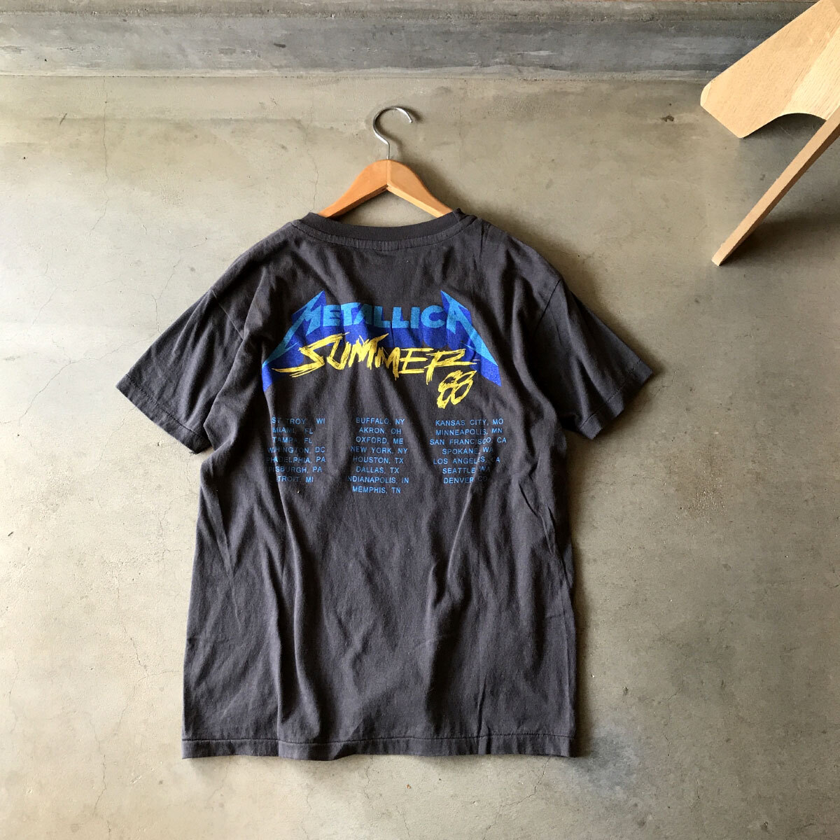 メタリカ LLICA ヴィンテージ Tシャツ パスヘッド METALLICA Tシャツ 古着 メタリカ 80s ヴィンテージ バンT バンドT