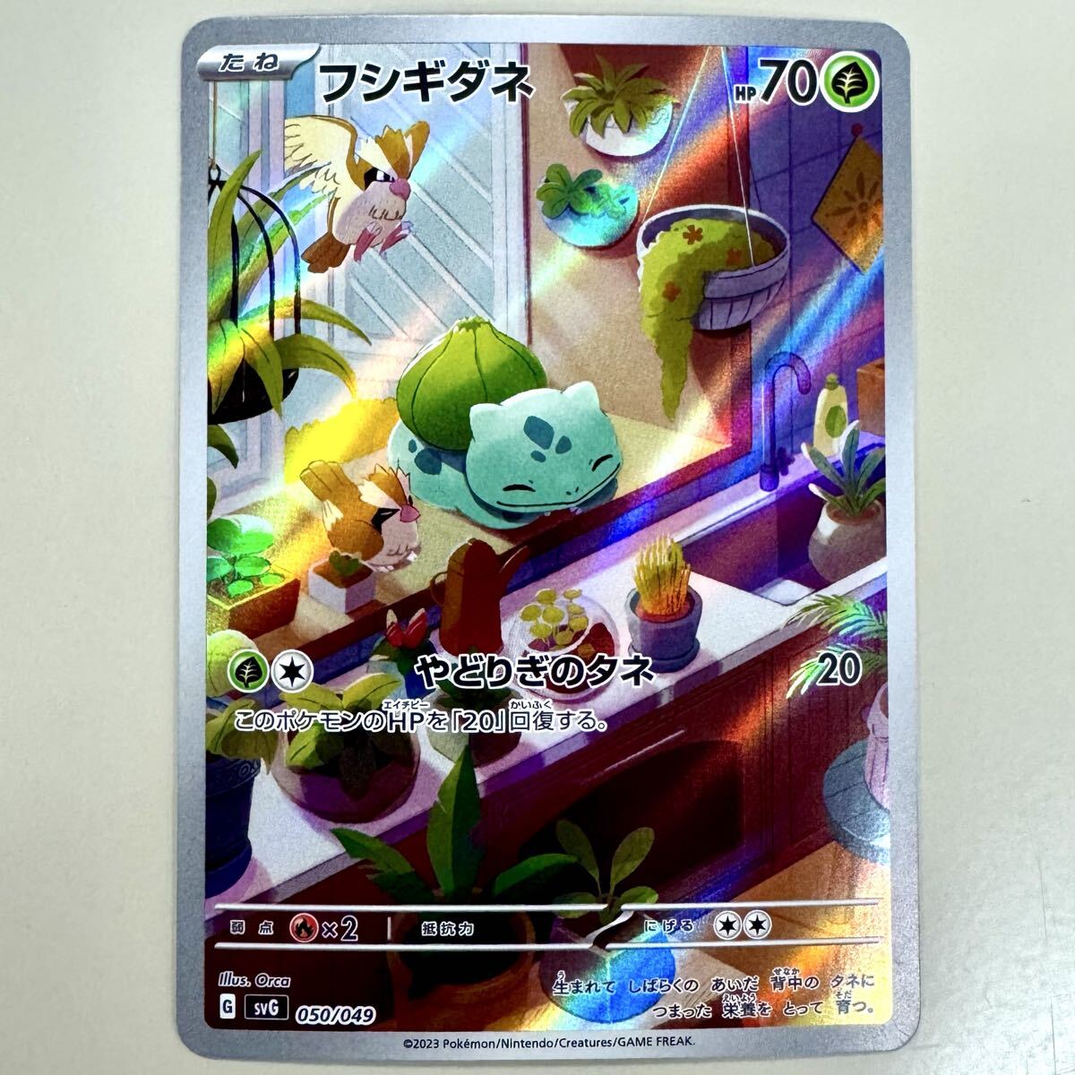 ポケモンカード フシギダネ svG 050 / 049 フルイラストカード ポケモンカード フシギダネ 050/049 svG AR仕様 (69)(シングルカード