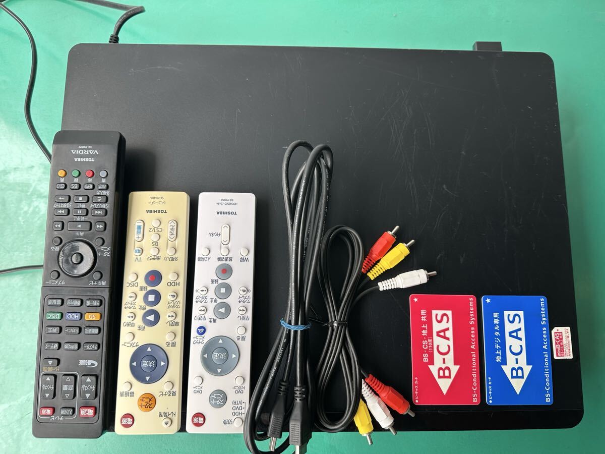 □□TOSHIBA東芝HDD&ブルーレイディスクレコーダー☆DBR-M490☆B-CAS