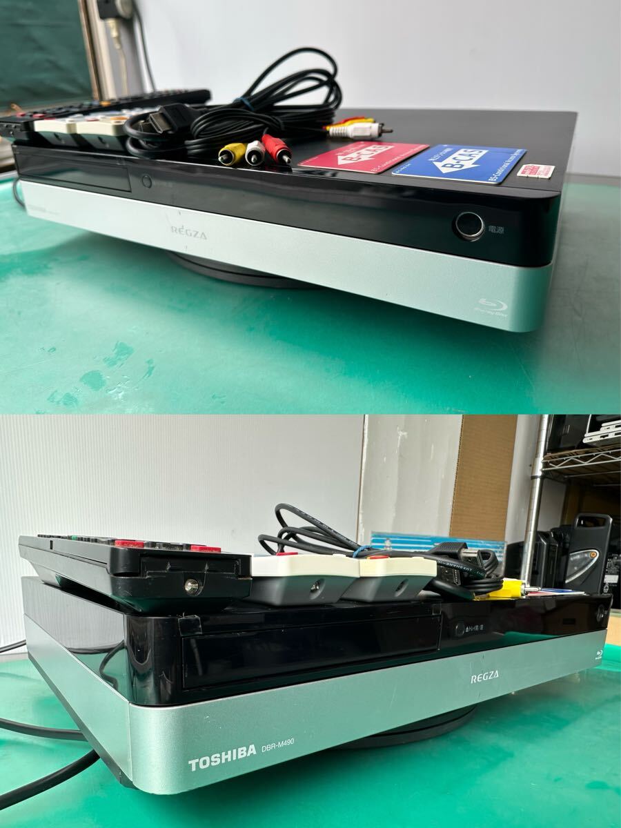 □□TOSHIBA東芝HDD&ブルーレイディスクレコーダー☆DBR-M490☆B-CAS