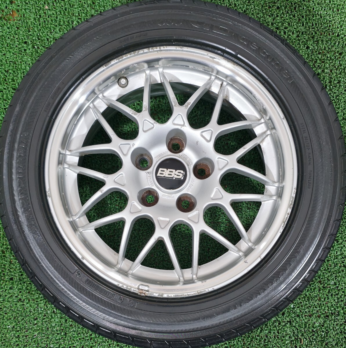 希少 BBS NISSAN 日産 純正OP オプション 16インチ タイヤホイール PCD