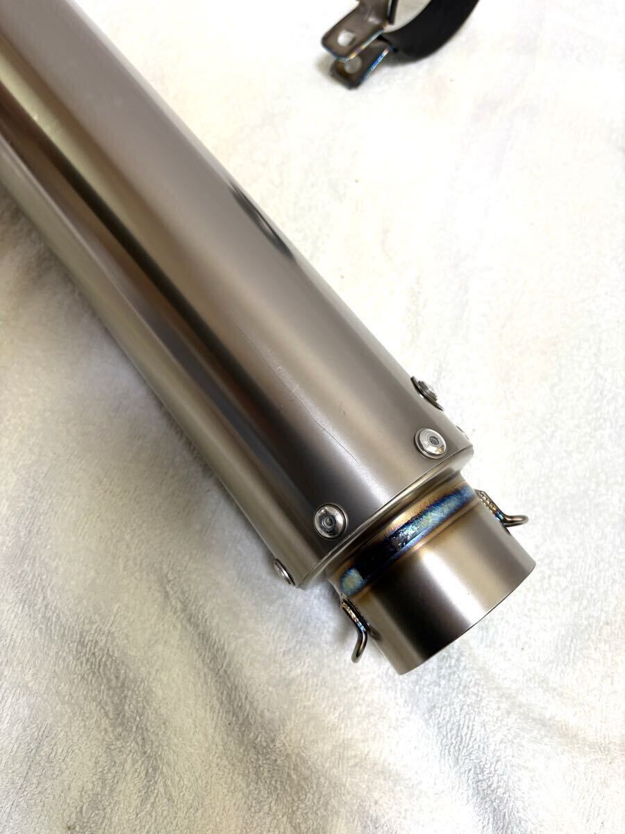 送料無料 美品 超希少 ユウキテック 汎用 チタン サイレンサー 60.5