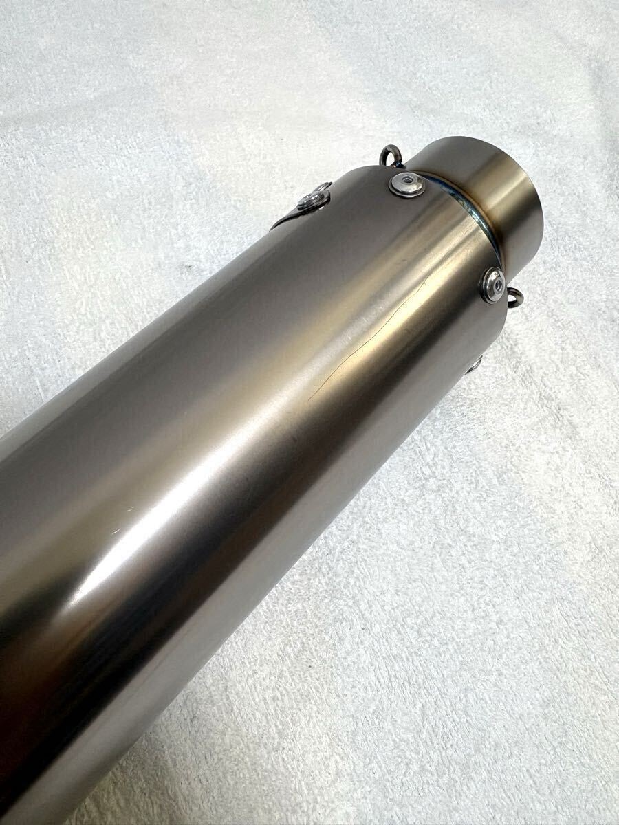 送料無料 美品 超希少 ユウキテック 汎用 チタン サイレンサー 60.5