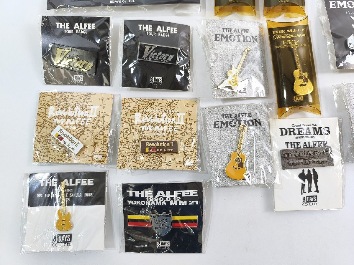 THE ALFEE ピンバッジ 33点セット PROGRESS/EMOTION/DREAMS 他_長G771