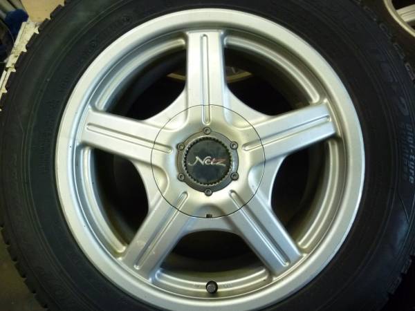 195/65 R15 91Q ダンロップ ホイール 5穴マルチ 4本 195⁄65R15