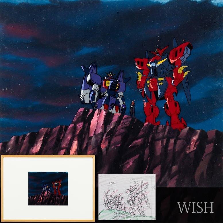 真作】【WISH】「機動新世紀ガンダムXより」直筆セル画・直筆背景