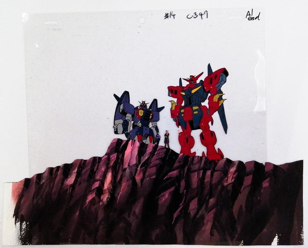 真作】【WISH】「機動新世紀ガンダムXより」直筆セル画・直筆背景