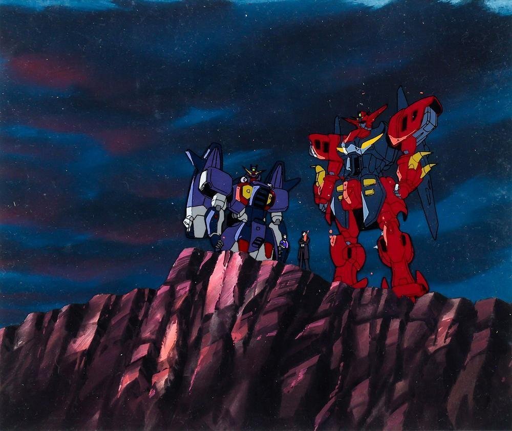 真作】【WISH】「機動新世紀ガンダムXより」直筆セル画・直筆背景