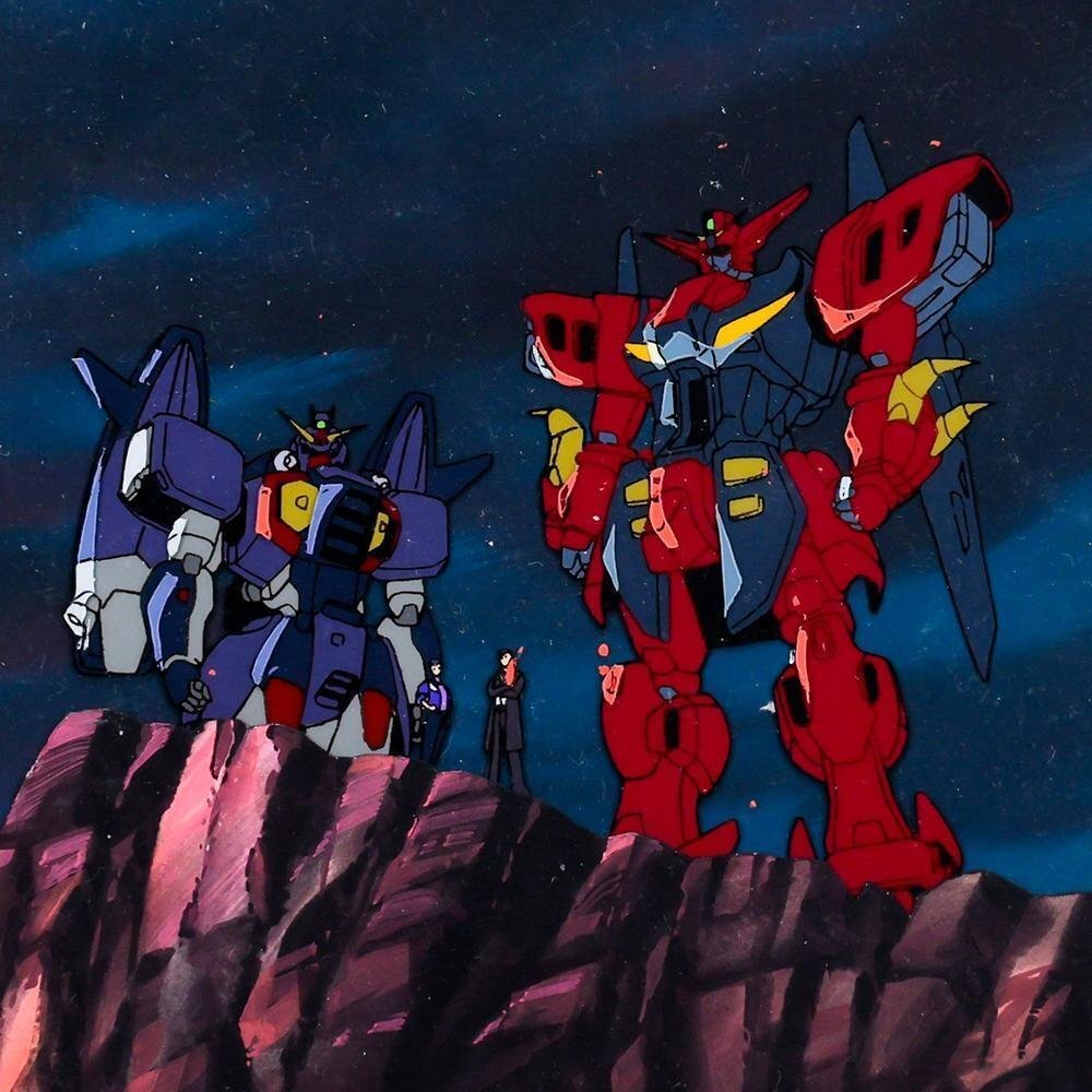 真作】【WISH】「機動新世紀ガンダムXより」直筆セル画・直筆背景