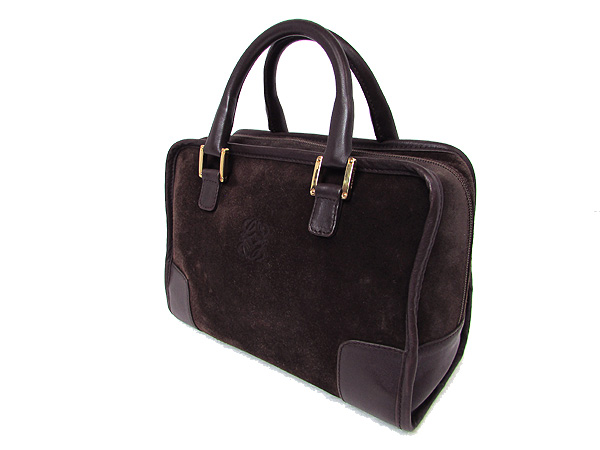 ハンドバッグ ロエベ LOEWE レザー スエード アマソナ アマソナ28