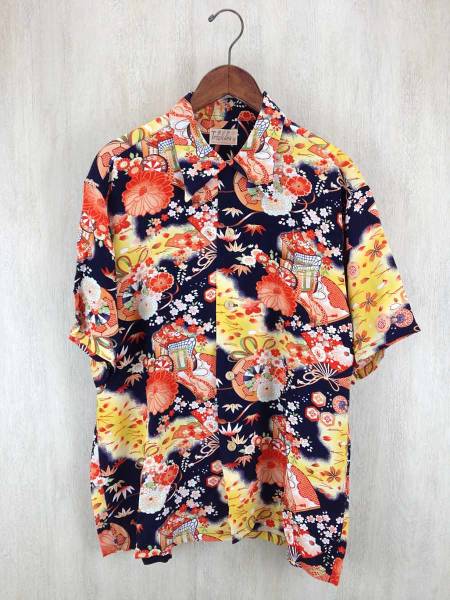 SUN SURF◇アロハシャツ/XL/-/NVY/花柄 SUN SURF(サンサーフ) アロハ