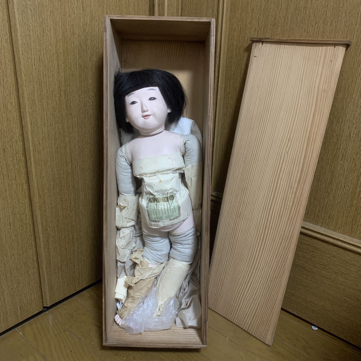 吾妻人形 竹内益次郎作 日本人形 市松人形 おかっぱ 女の子 人形 約