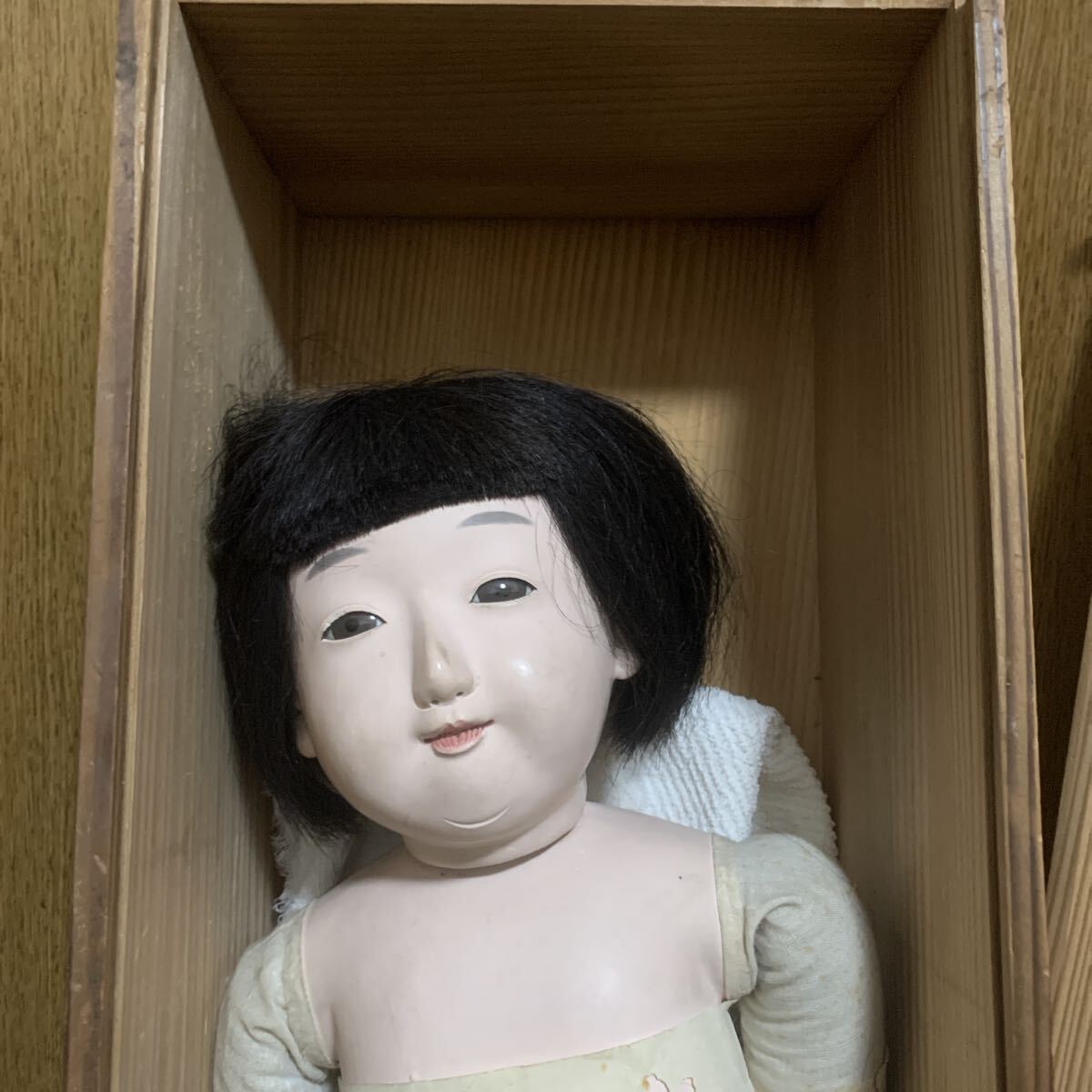 吾妻人形 竹内益次郎作 日本人形 市松人形 おかっぱ 女の子 人形 約