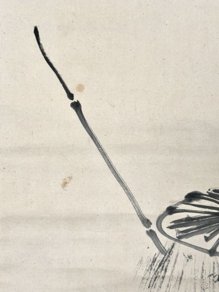 真作】掛軸「与謝蕪村 筏師」江戸中期 俳人 絵師 俳画大成者 江戸俳諧