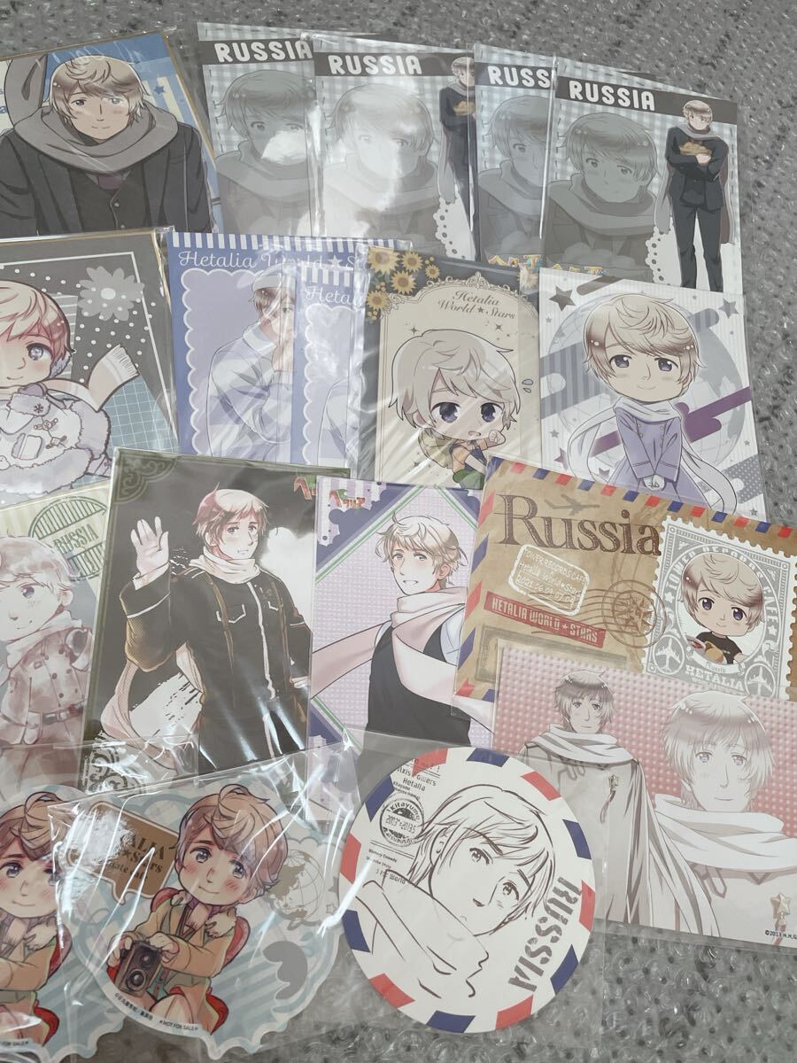 ヘタリア ロシア グッズ まとめ売り アクリルスタンド 缶バッジ