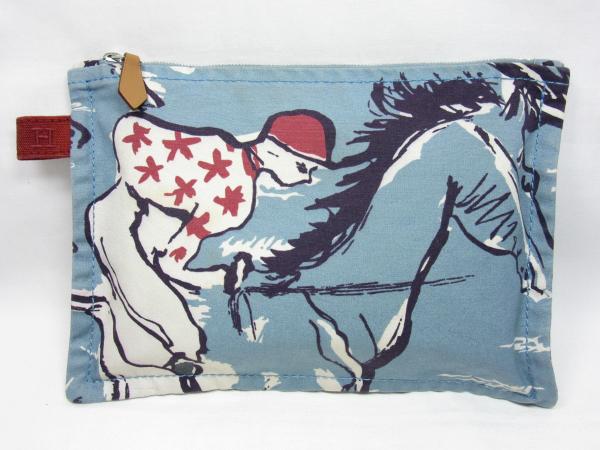 エルメス HERMES フラットポーチPM キャンバス [ランクB]