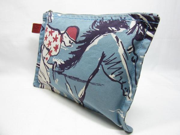 エルメス HERMES フラットポーチPM キャンバス [ランクB]