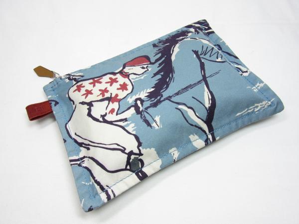 エルメス HERMES フラットポーチPM キャンバス [ランクB]