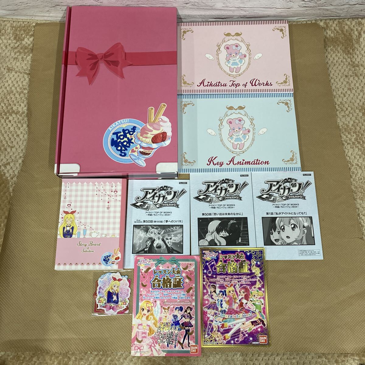 アイカツ TOP OF WORKS 特盛いちごパフェBOX 設定資料集 原画集
