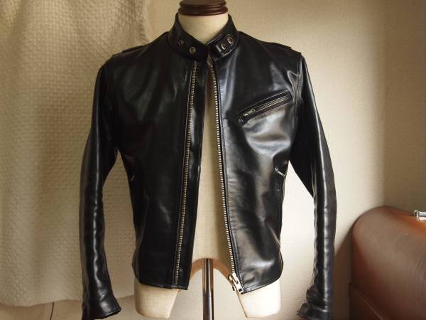 驚きの破格値，SALE ホースハイドレザーシングルライダースBANTAM 38 /ショット641(Mサイズ)｜売買されたオークション情報、yahooの商品情報をアーカイブ公開 - オークファン Mサイズ